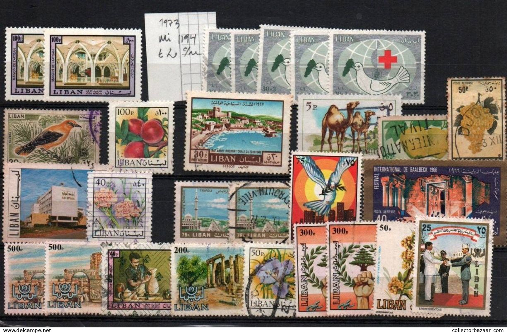 Liban Lebanon A Very Nice Stamp Lot Used Postmarks Early Stamps High Catalogue Value - Libanon