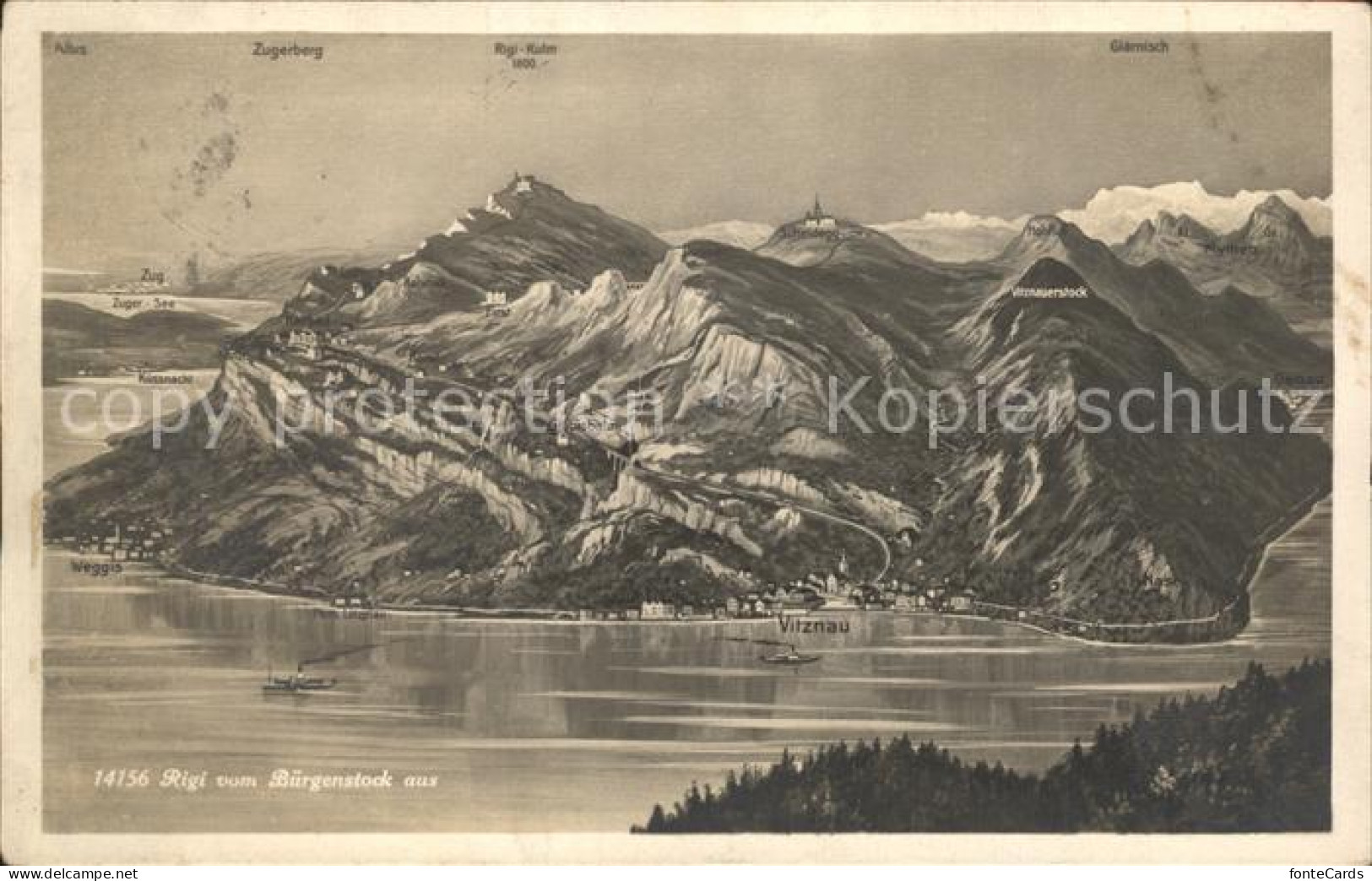 12226188 Buergenstock Blick Auf Rigi Viznau  Buergenstock - Autres & Non Classés