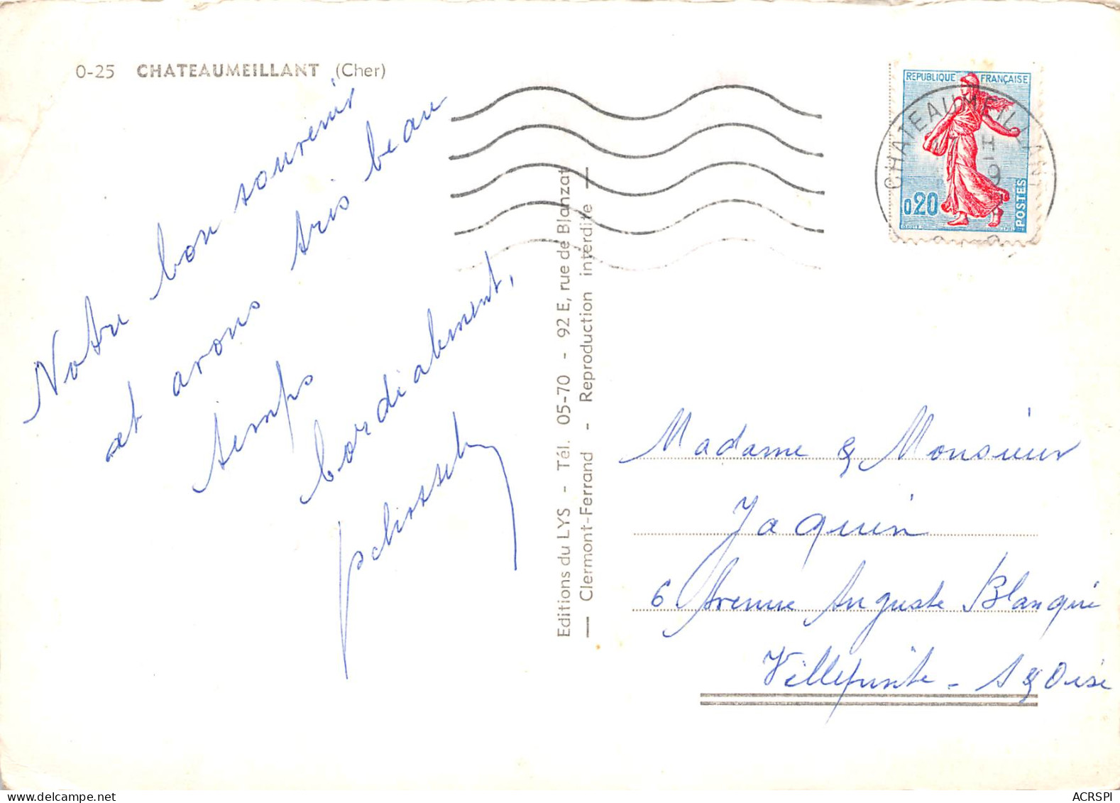 CHATEAUMEILLANT    48 (scan Recto-verso)MA2299Ter - Châteaumeillant