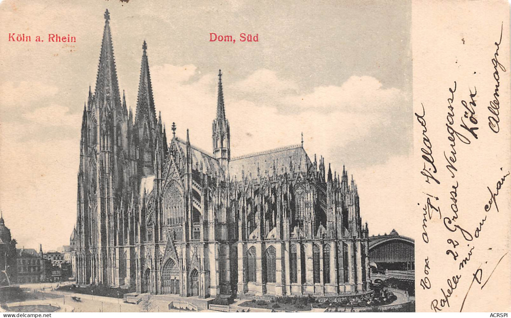 KOLN à Rhein Dom Sud Cologne Köln Kölle 18 (scan Recto-verso)MA2299Und - Koeln