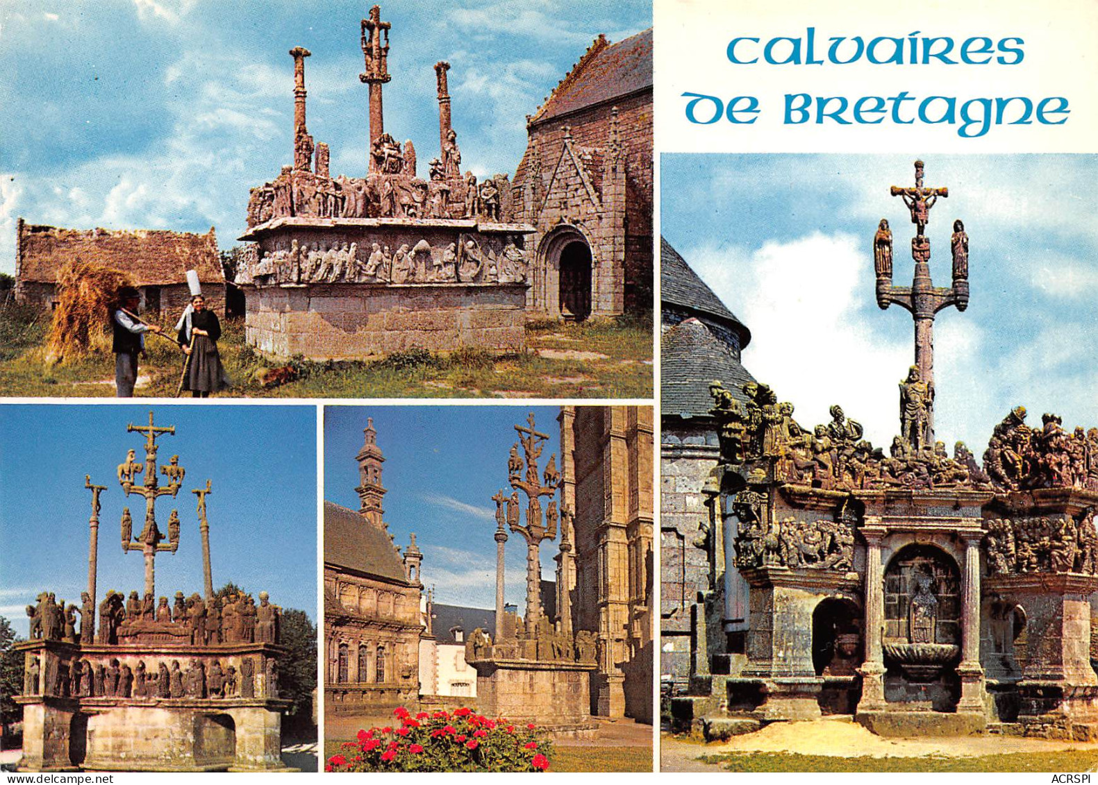 29 Calvaires Du Finistere  Tronoen Plougastel St Thegonnec Et Guimiliau  6 (scan Recto-verso)MA2299Vic - Saint-Thégonnec