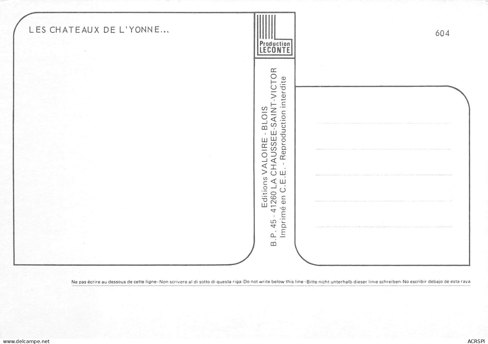 89 Chateaux De L'yonne   17 (scan Recto-verso)MA2299Vic - Ancy Le Franc