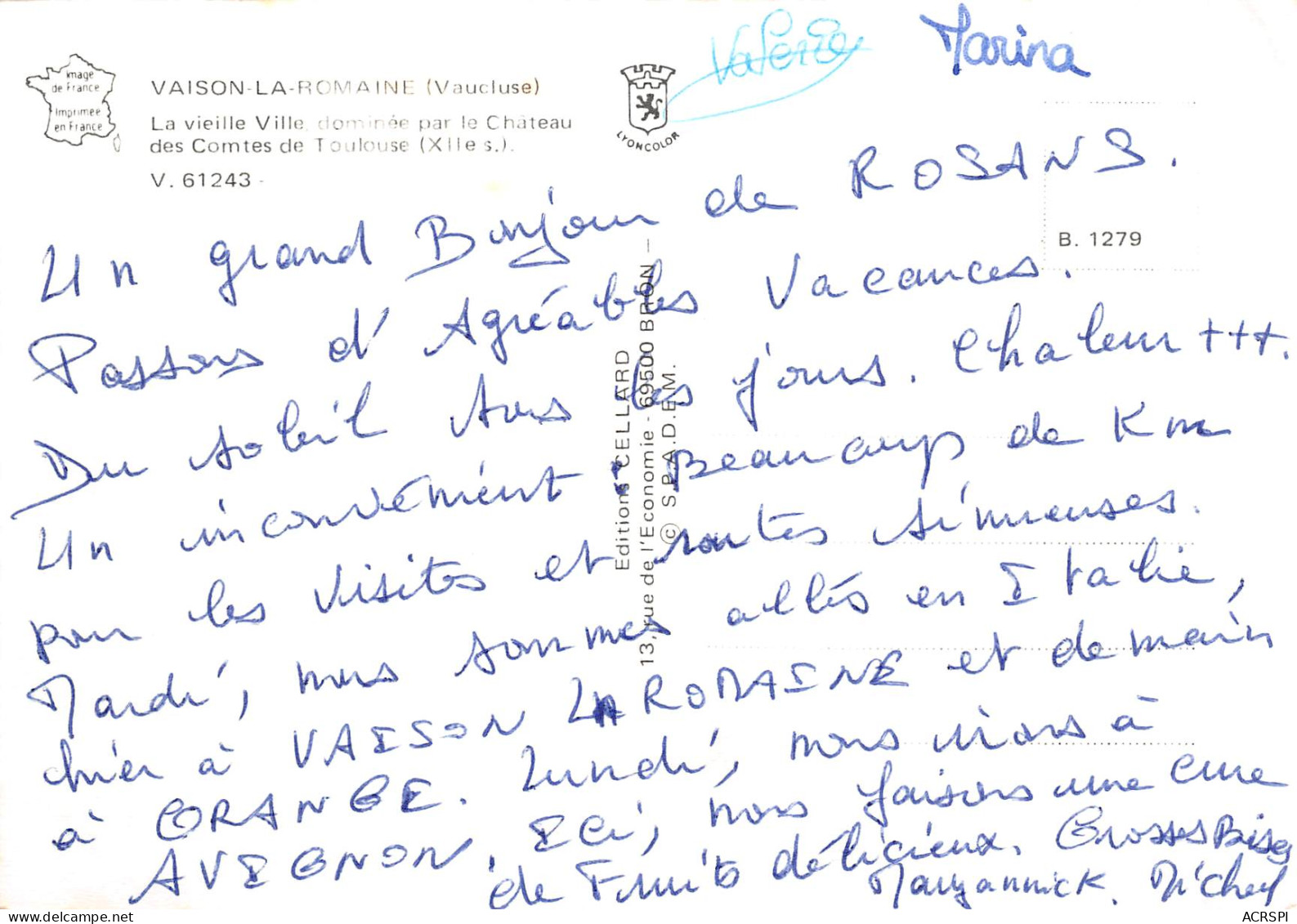 VAISON LA ROMAINE Multivue  51 (scan Recto-verso)MA2299Vic - Vaison La Romaine