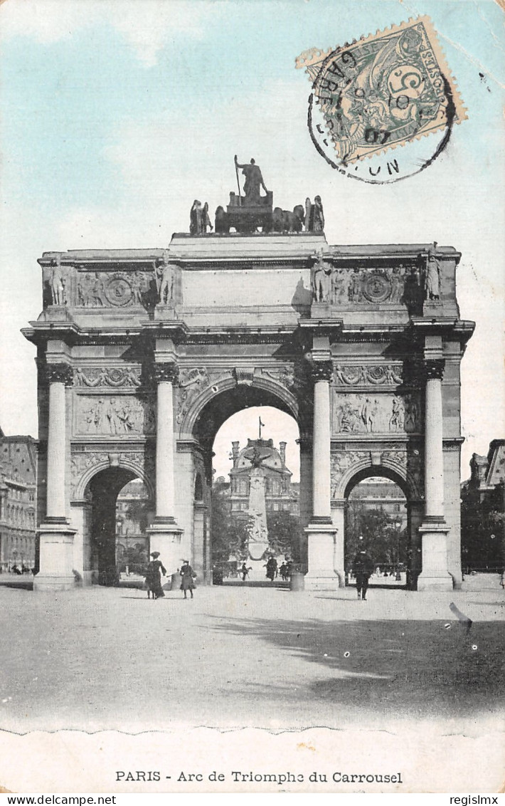 75-PARIS L ARC DE TRIOMPHE DU CARROUSEL-N°T1046-B/0027 - Arc De Triomphe