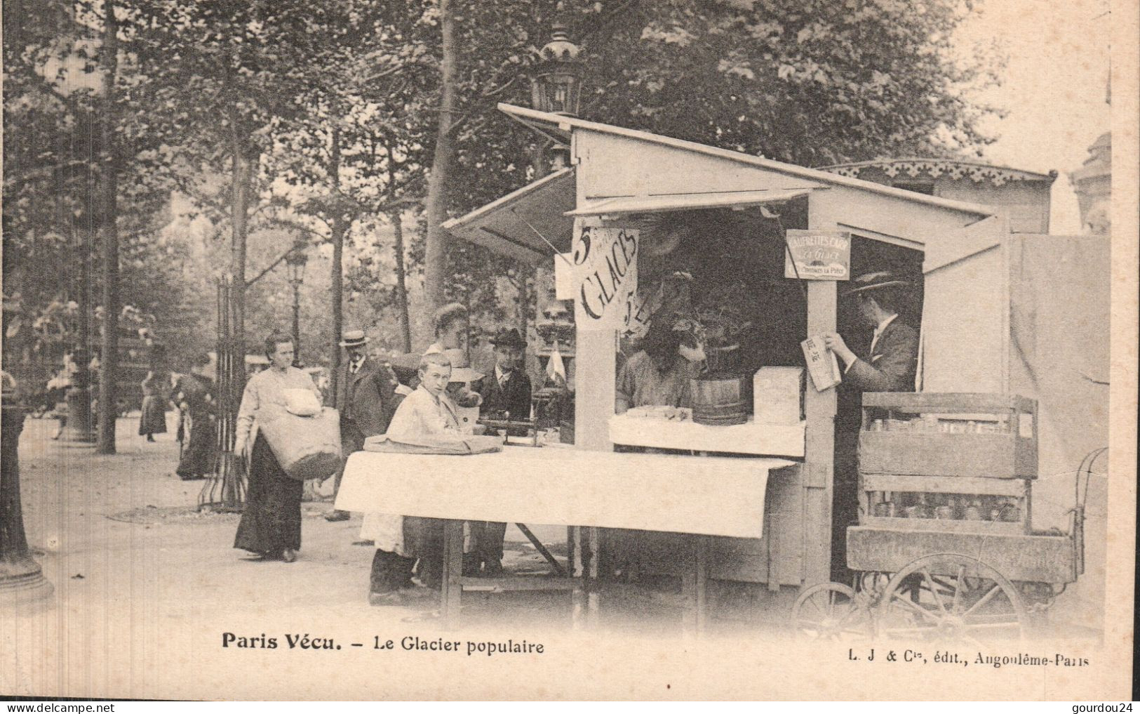 PARIS Vécu - Le Glacier Populaire - Pariser Métro, Bahnhöfe