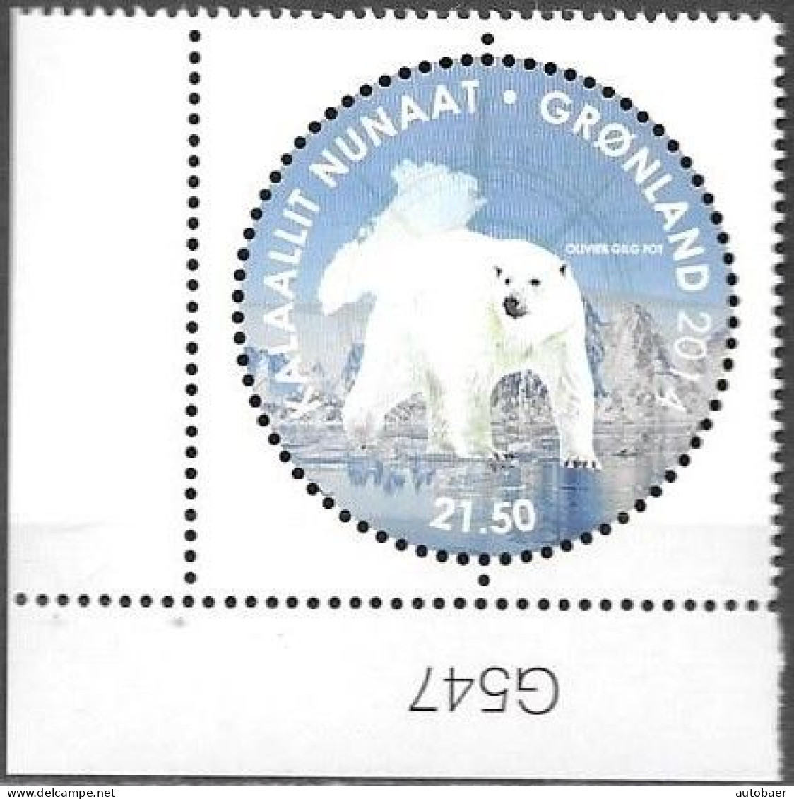 Denmark Greenland Grönland 2014 North Pole To Pole Icebear Michel 680 ** MNH Neuf Postfrisch - Unused Stamps