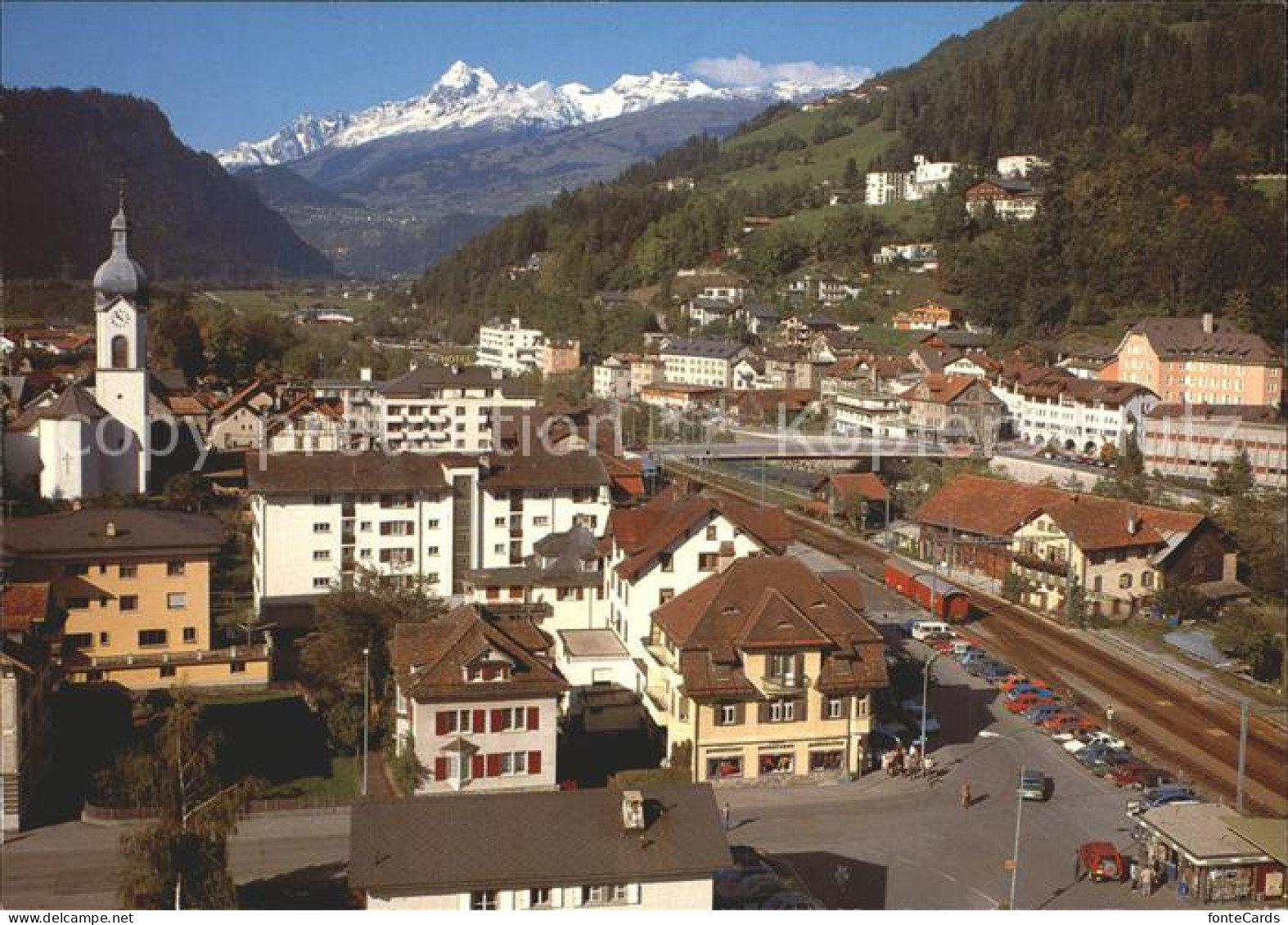 12223898 Glion Bahnhof Mit Brigelserhoerner Glion - Other & Unclassified