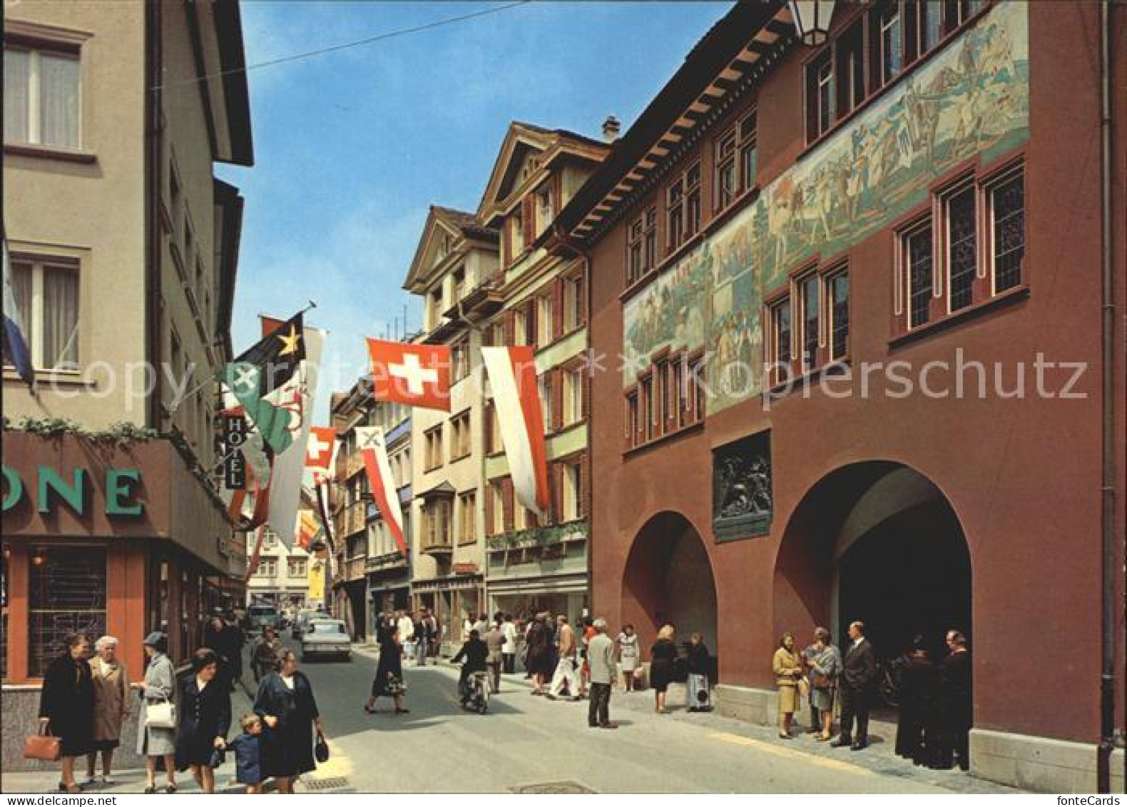 12223871 Appenzell IR Hauptgasse Mit Rathaus Appenzell - Altri & Non Classificati