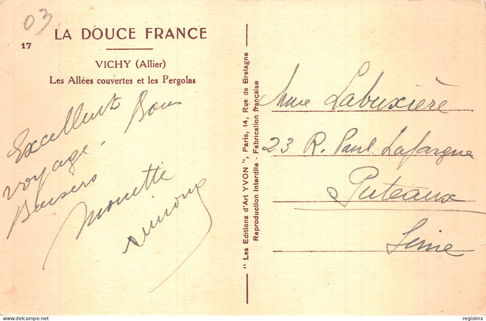 03-VICHY-N°T1046-G/0323 - Vichy