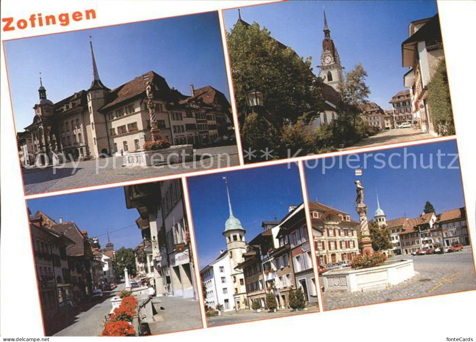 12223290 Zofingen Rathaus Ref. Stadtkirche  Zofingen - Autres & Non Classés