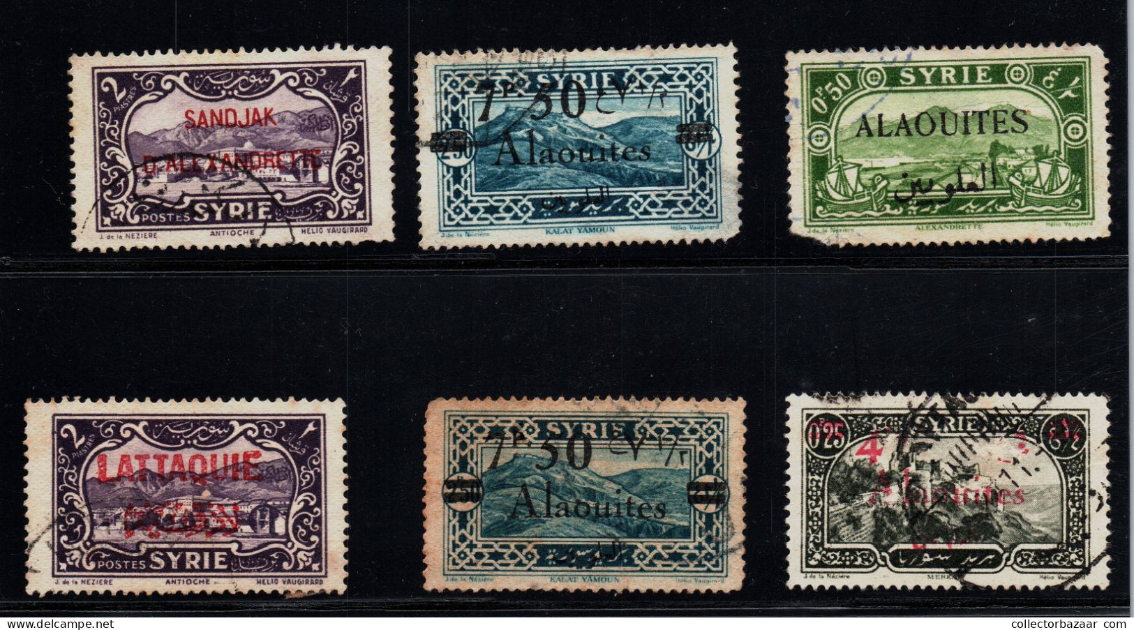 France Colony Sandjak Alaouites Lattaquie Used Stamps See Them Very Nice ! - Gebruikt