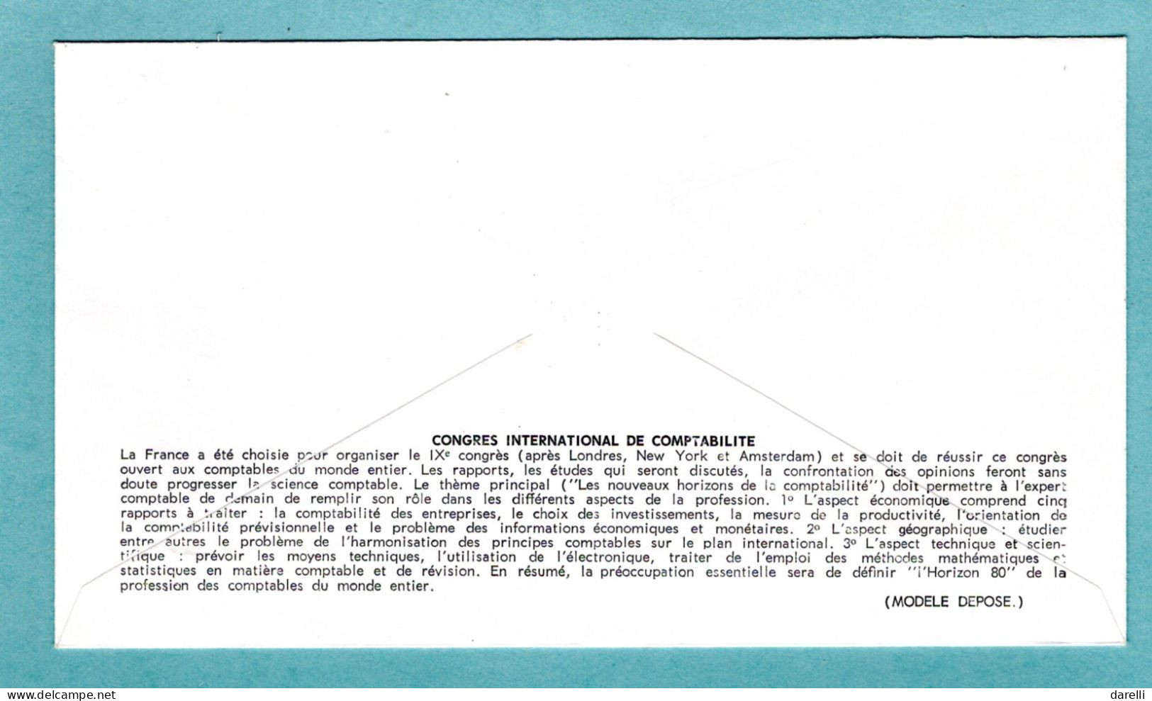 FDC France 1967 - 9ème Congrès International De Comptabilité - YT 1529 - Paris - 1960-1969