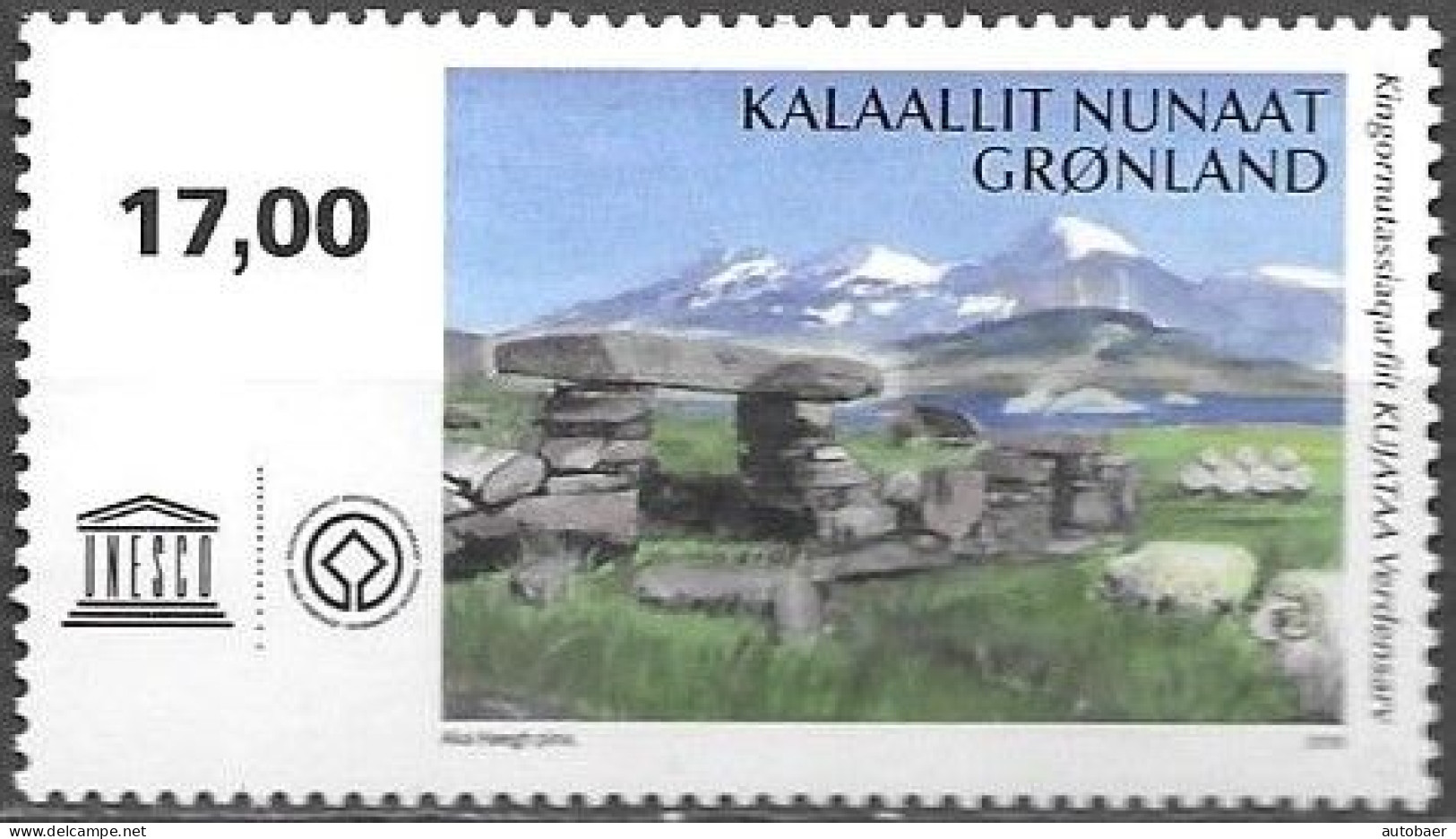 Denmark Greenland Grönland 2018 Unesco Kujataa Michel 801 ** MNH Neuf Postfrisch - Unused Stamps