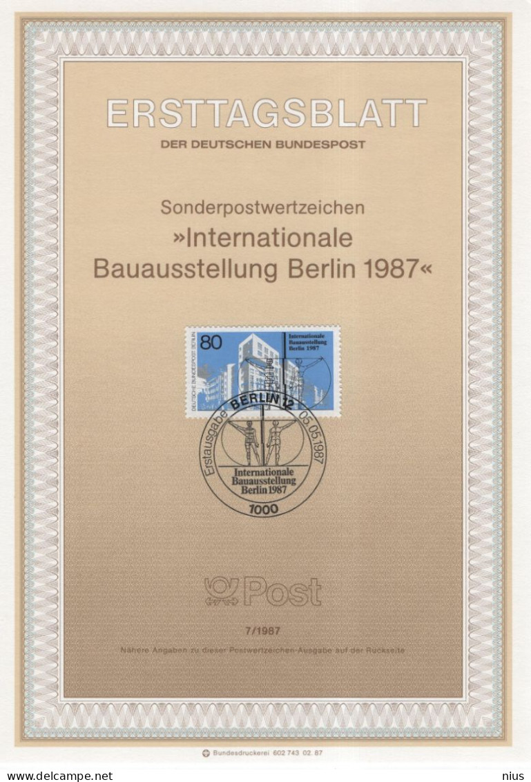 Germany Deutschland 1987-7 Internationale Bauausstellung Berlin, International Construction Exhibition, Berlin - 1981-1990
