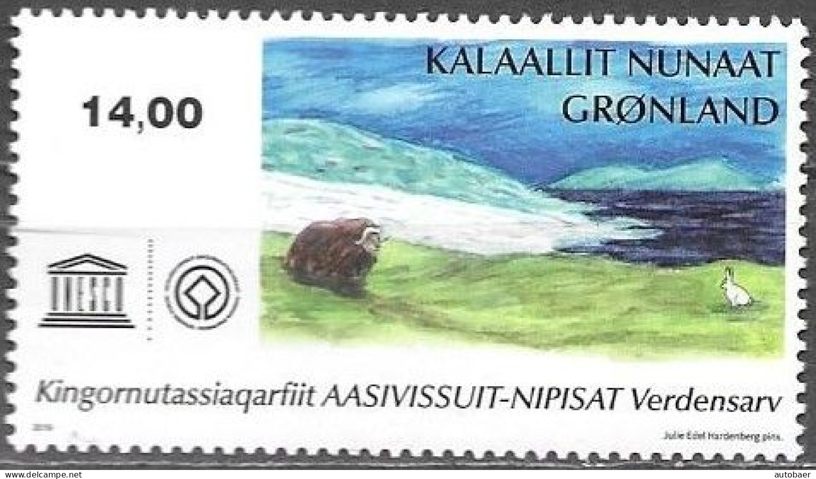 Denmark Greenland Grönland 2019 Unesco Aasivissuit Nipisat Michel 829 ** MNH Neuf Postfrisch - Unused Stamps