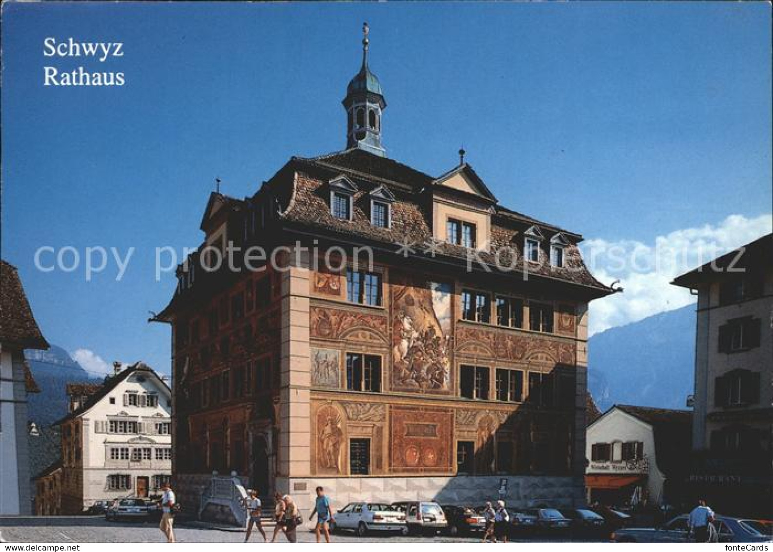 12219500 Schwyz Rathaus Bemalt 1891 Schwyz - Other & Unclassified