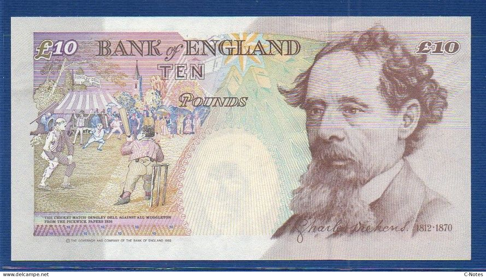 GREAT BRITAIN - P.386a – 10 Pounds 1993 - 1998 UNC,  S/n DD39 015255 - 10 Ponden