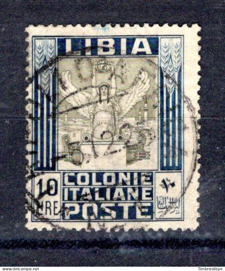 LIBYA Juillet 1921; Colonie Italienne, Victoria De Tripoli, Sassone-N° 32X SANS Filigrane, Oblitéré - Libyen