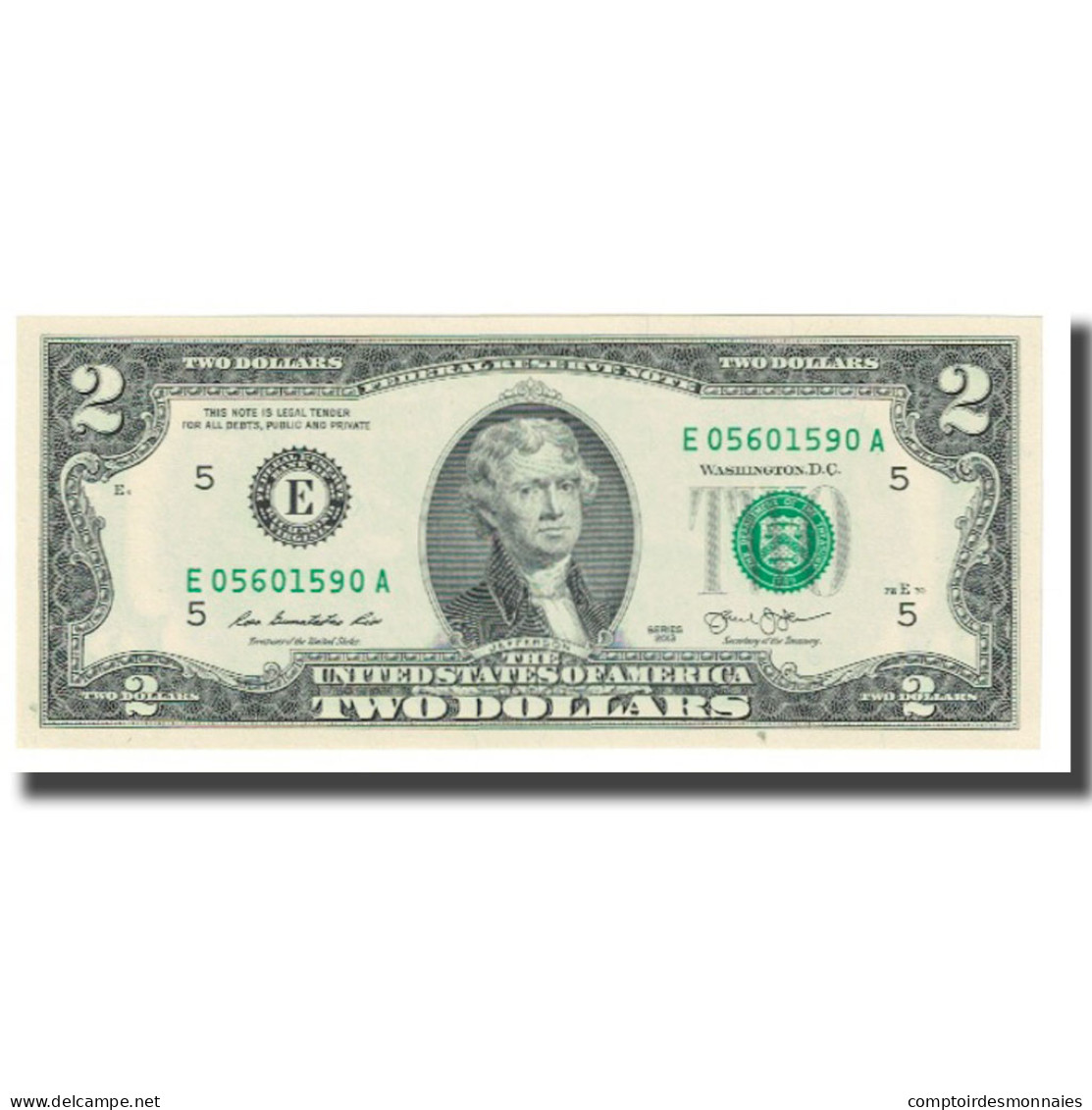 Billet, États-Unis, Two Dollars, 2013, NEUF - Billets De La Federal Reserve (1928-...)