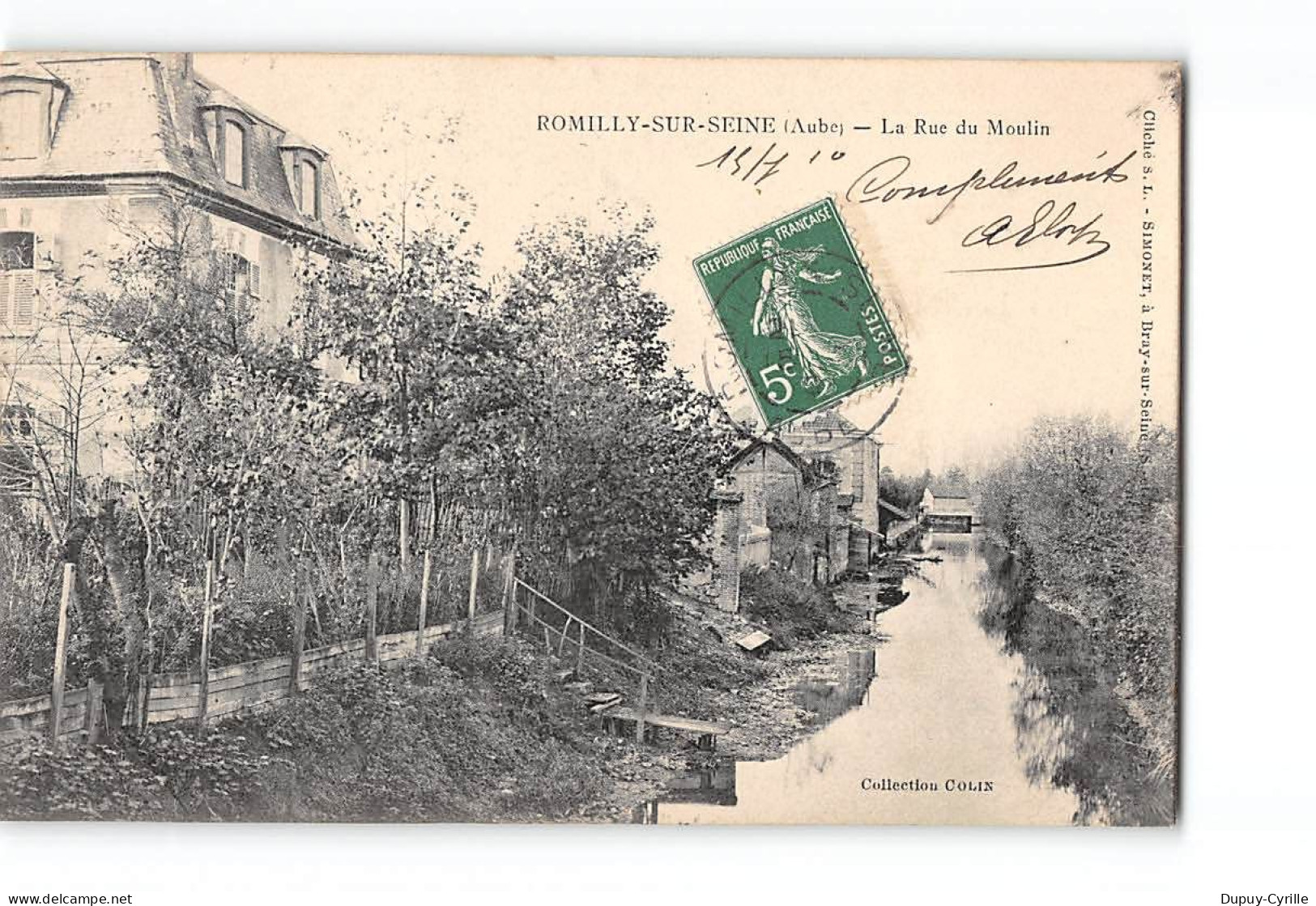 ROMILLY SUR SEINE - La Rue Du Moulin - Très Bon état - Romilly-sur-Seine