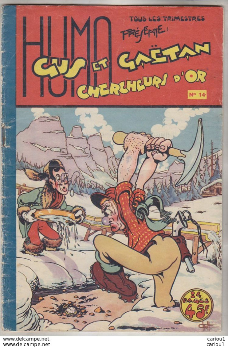 C1 GUS ET GAETAN # 14 1951 CHOTT Pierre MOUCHOT Claude RITTAU Port Inclus France - Originalausgaben - Franz. Sprache