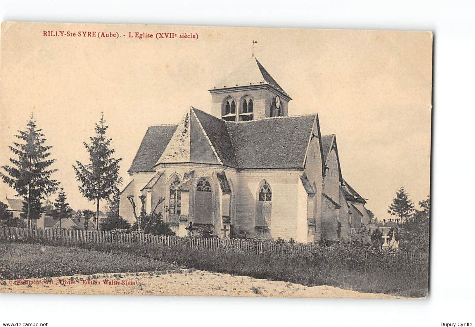 RILLY SAINTE SYRE - L'Eglise - Très Bon état - Other & Unclassified