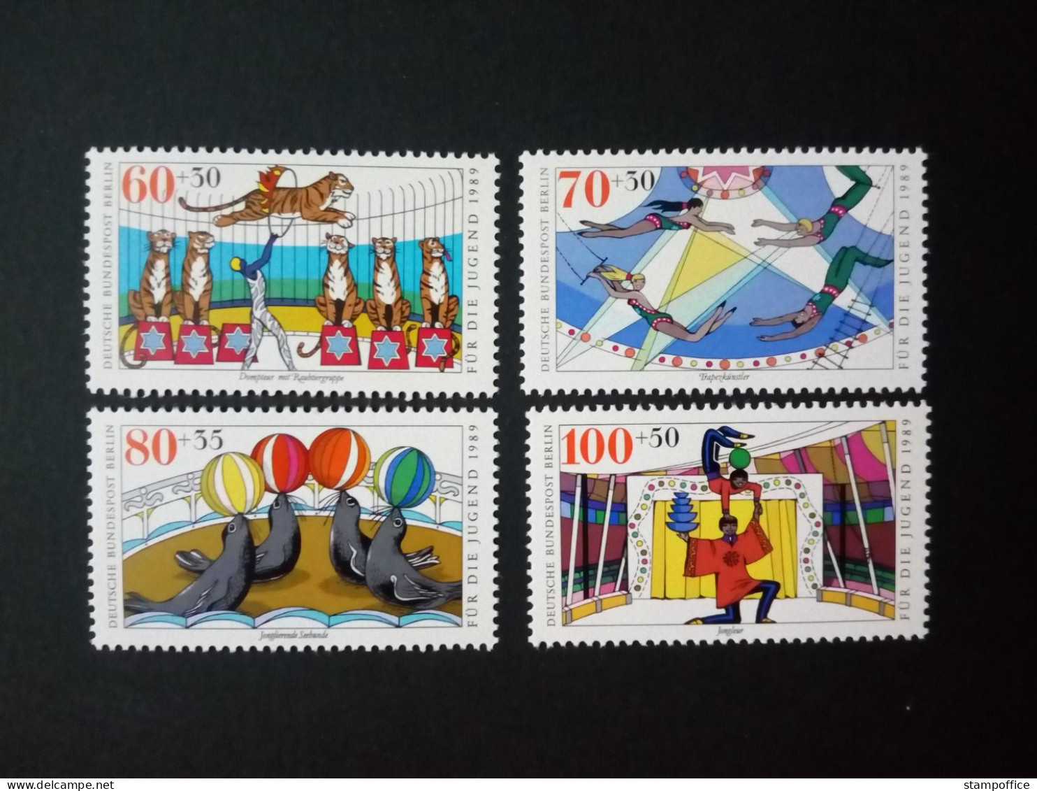 BERLIN MI-NR. 838-841 POSTFRISCH(MINT) JUGEND 1989 ZIRKUS - Unused Stamps