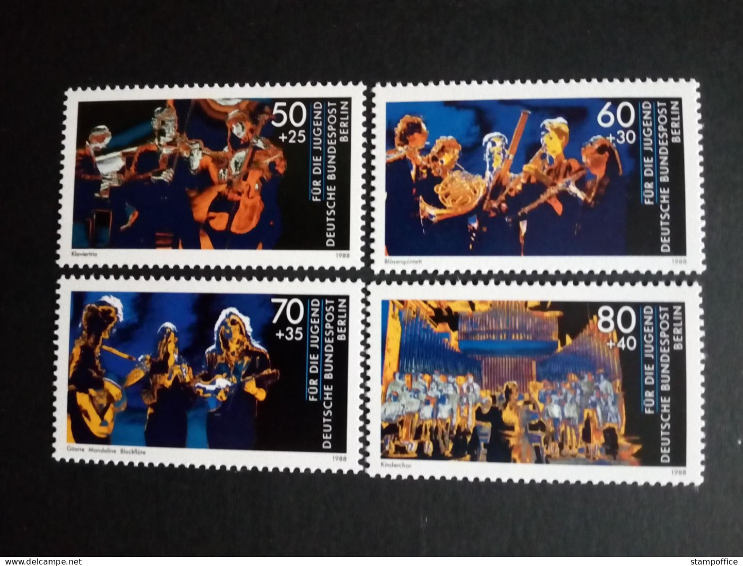 BERLIN MI-NR. 807-810 POSTFRISCH(MINT) JUGEND 1988 JUGEND MUSIZIERT - Unused Stamps