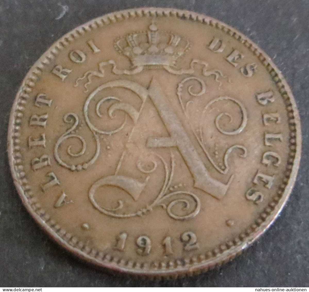 Münze Belgien Belgium 2 Centimes 1912 Sehr Schön VF - Andere & Zonder Classificatie