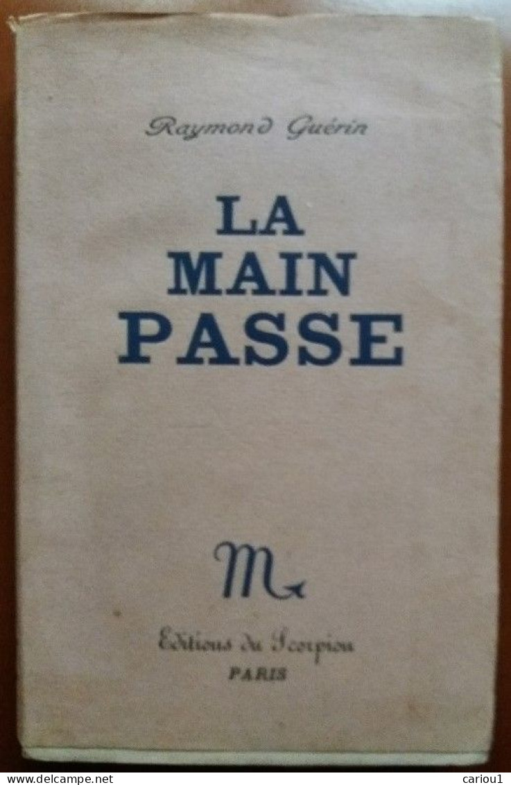 C1  Raymond GUERIN La MAIN PASSE EO ALFA Numerote Scorpion 1947 PORT INCLUS France - Other & Unclassified