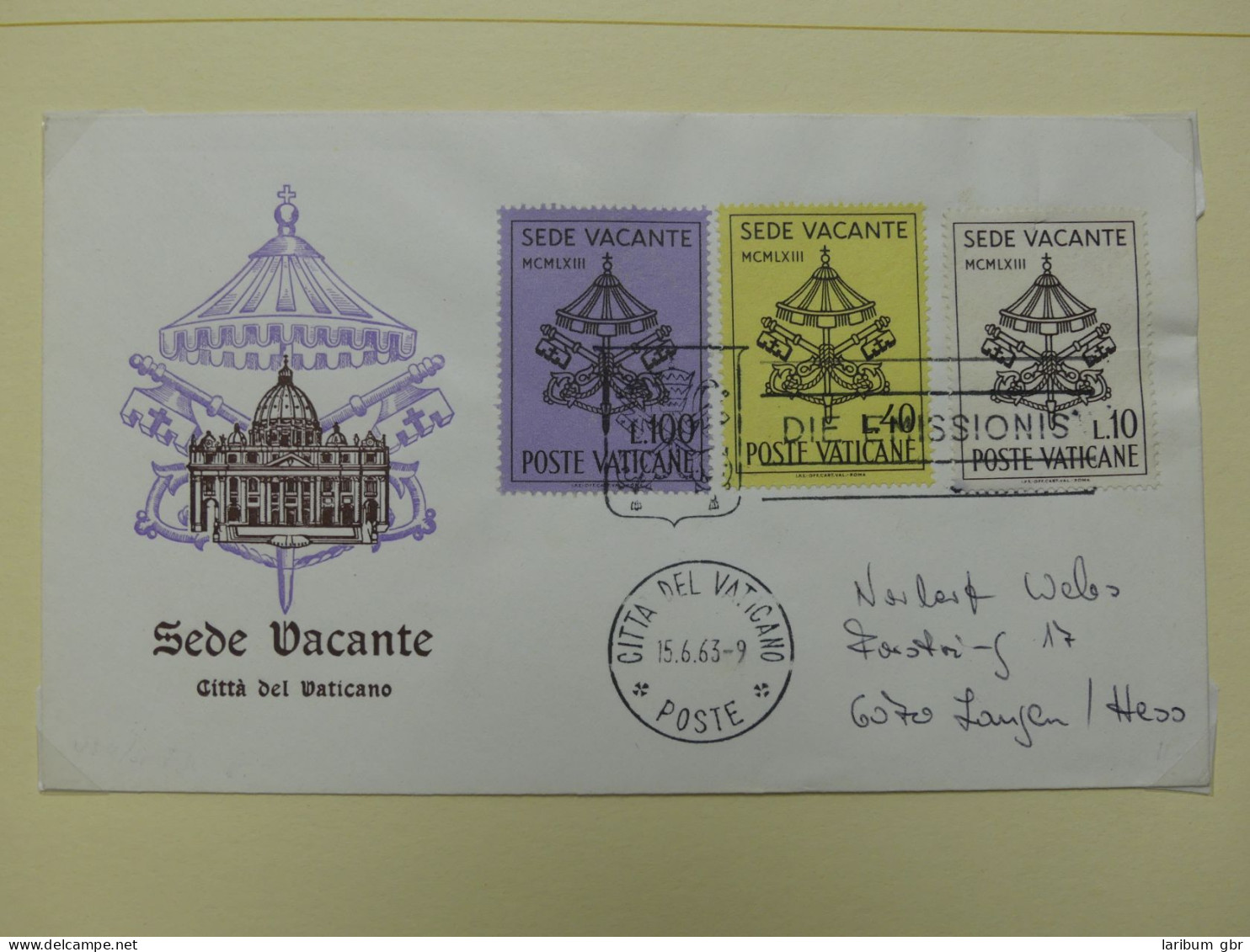Vatikan 1963-1973 Gestempelt Besammelt Mit Briefen Im Binder #LY999 - Sonstige & Ohne Zuordnung