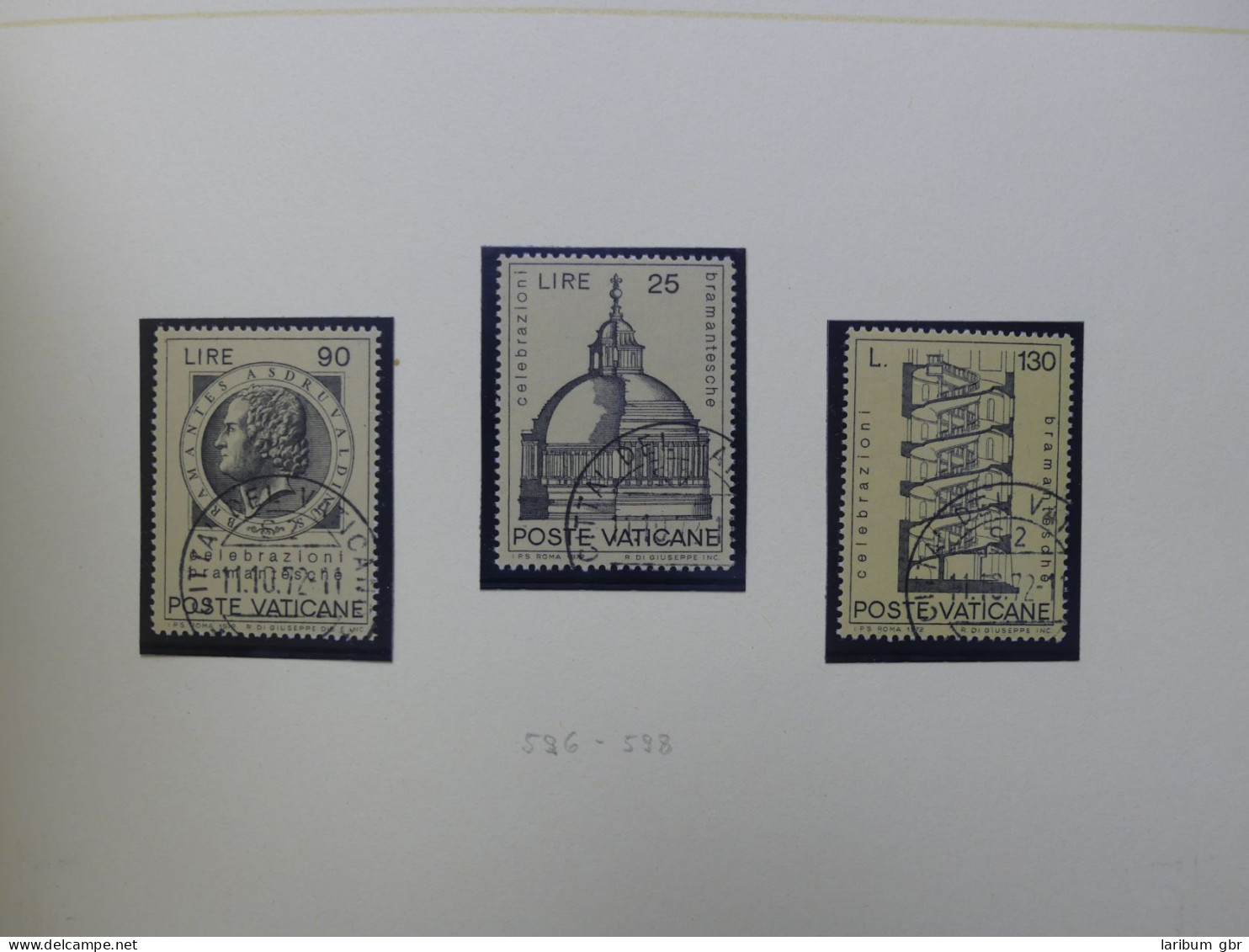 Vatikan 1963-1973 gestempelt besammelt mit Briefen im Binder #LY999