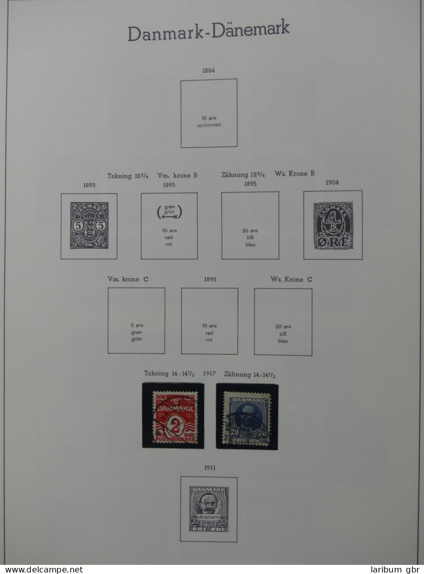Dänemark ab Klassik gestempelt besammelt im Leuchtturm Binder #LY979