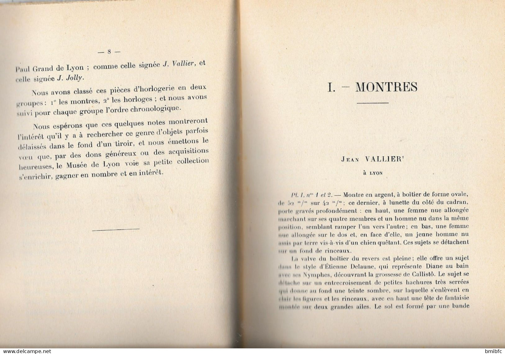 MUSÉES DE LYON - MONTRES Et HORLOGES Par CLAUDIUS COTE -  LYON   M C M X I X - Otros & Sin Clasificación