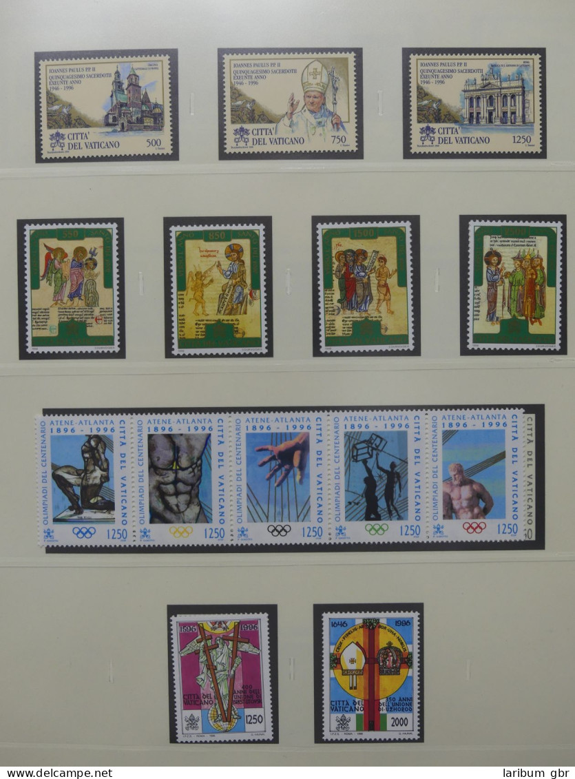 Vatikan 1992-1997 postfrisch besammelt im Safe Vordruck #LZ001