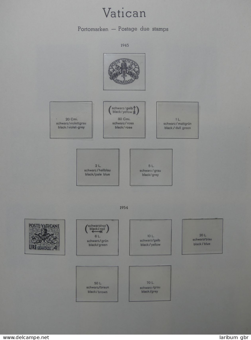 Vatikan ab 1953 augenscheinlich komplett im Leuchtturm Binder #LY995