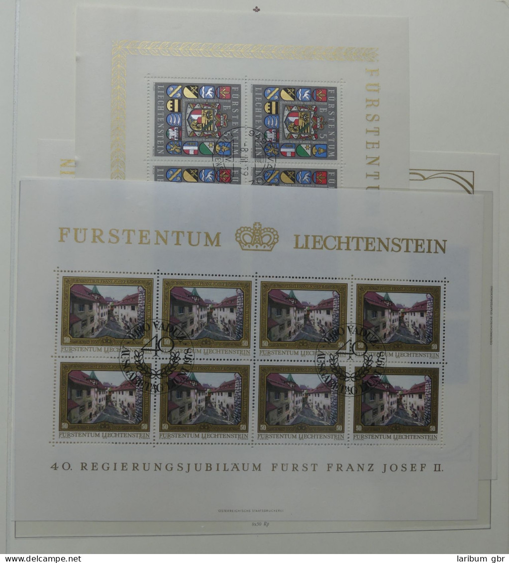 Liechtenstein Große Postfrisch Sammlung Kleinbögen Im Borek Vordruck #LY974 - Andere & Zonder Classificatie