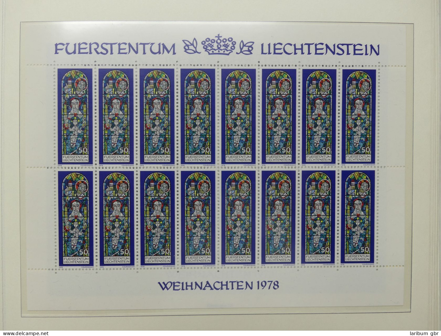 Liechtenstein große postfrisch Sammlung Kleinbögen im Borek Vordruck #LY974