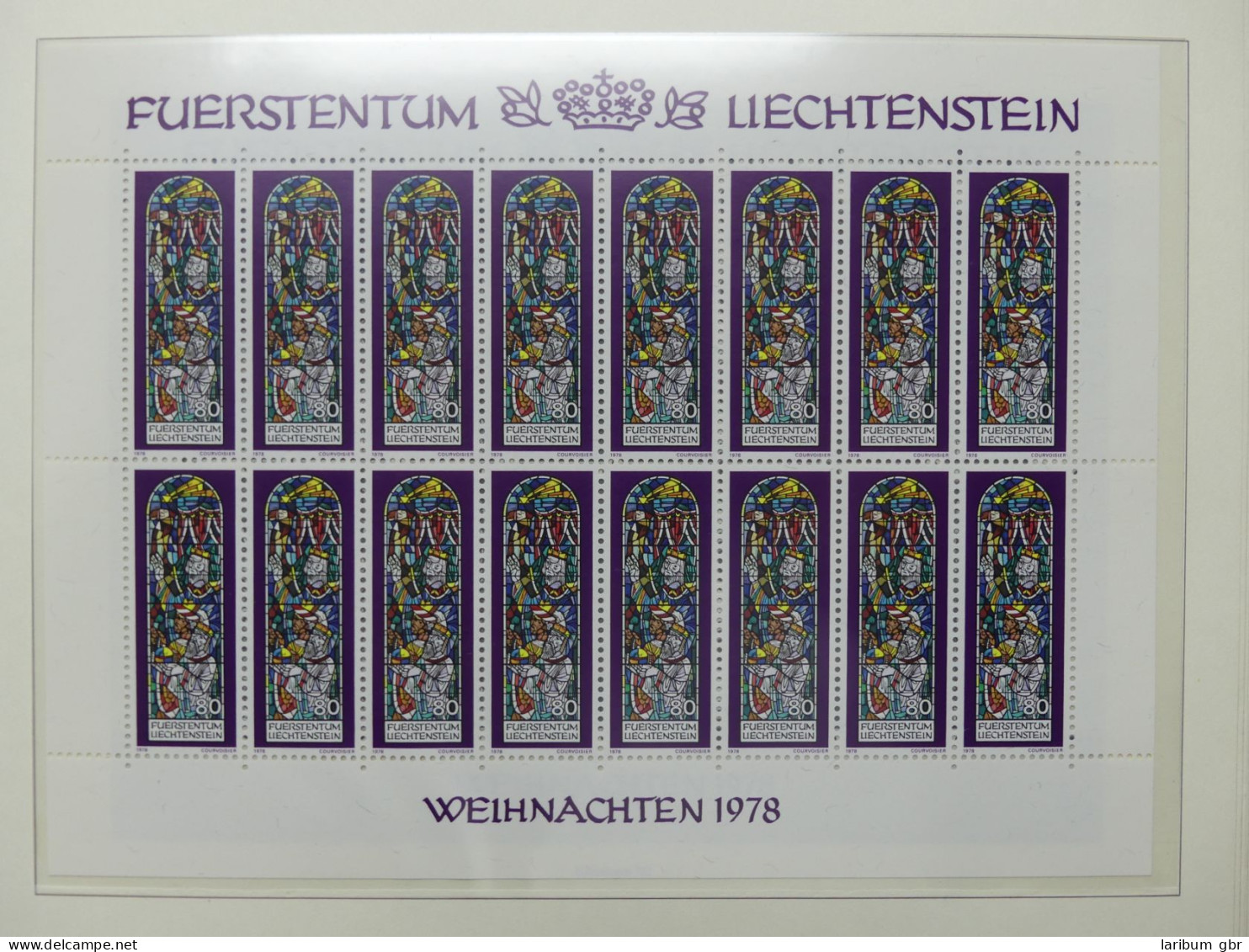 Liechtenstein große postfrisch Sammlung Kleinbögen im Borek Vordruck #LY974