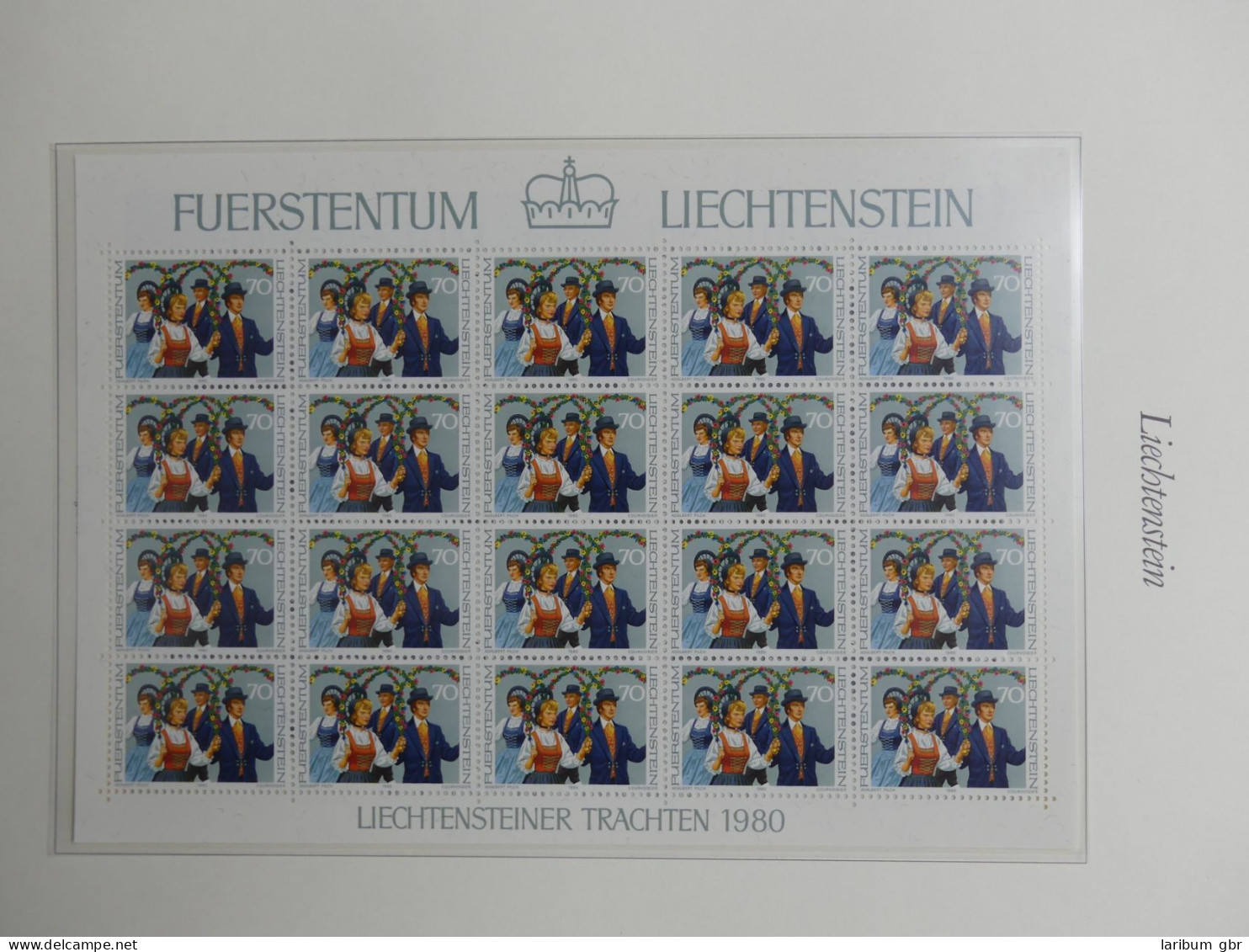 Liechtenstein große postfrisch Sammlung Kleinbögen im Borek Vordruck #LY974