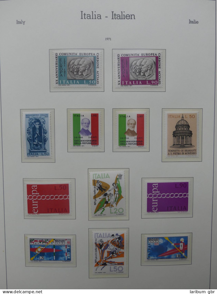 Italien ab 1963 postfrisch besammelt im Leuchtturm Binder #LY996