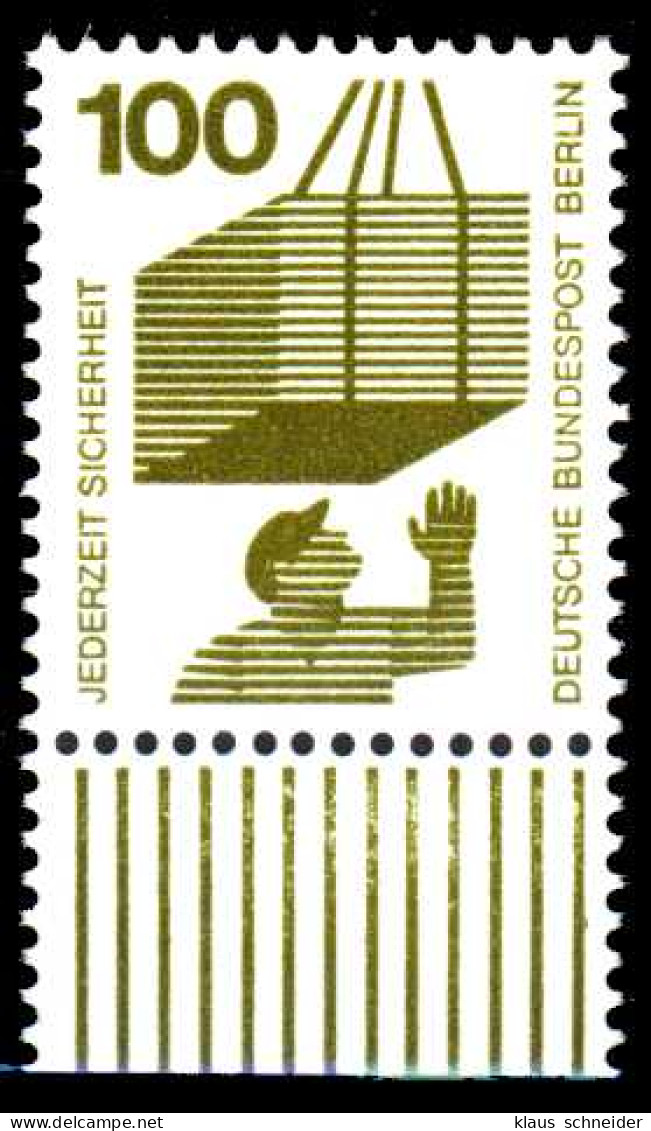 BERLIN DS UNFALLV Nr 410 Postfrisch URA X143482 - Unused Stamps