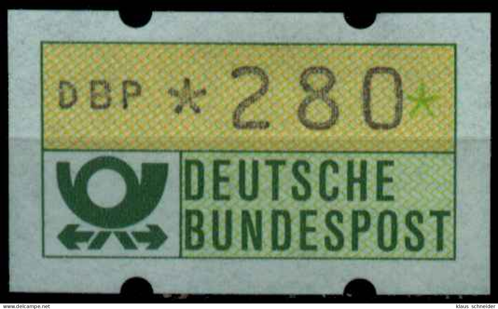 BRD ATM 1981 Nr 1-1-280R Postfrisch S4AF92E - Machine Labels [ATM]