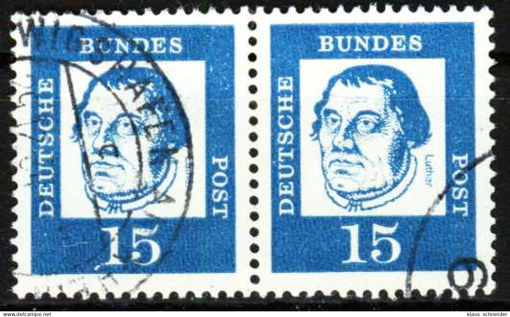 BRD DS BED. DEUT. Nr 351y Gestempelt WAAGR PAAR X278EFA - Used Stamps