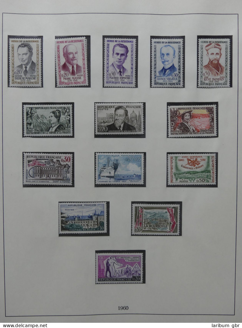 Frankreich Ab 1960-1973 Postfrisch Besammelt Im Lindner Vordruck #LZ006 - Sonstige & Ohne Zuordnung