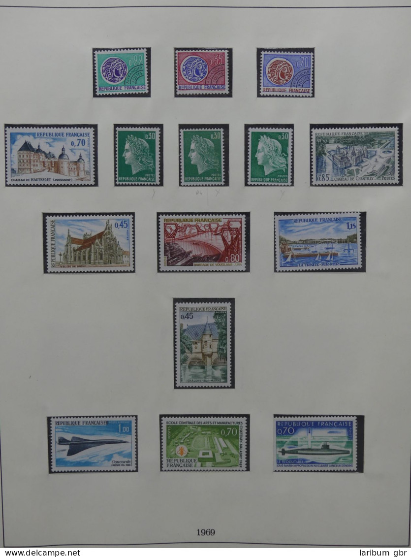 Frankreich ab 1960-1973 postfrisch besammelt im Lindner Vordruck #LZ006