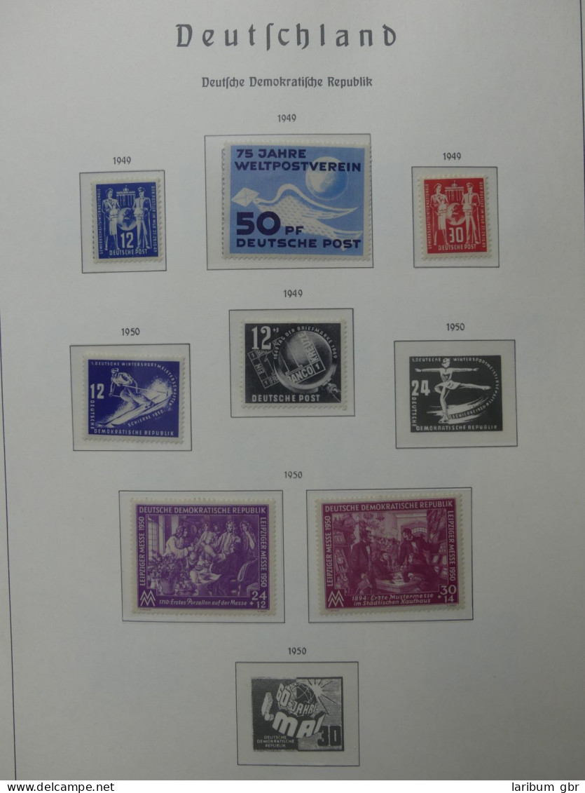 DDR Anfangs Mit Falz Später Postfrisch Im Leuchtturm Vordruck #LY987 - Collections