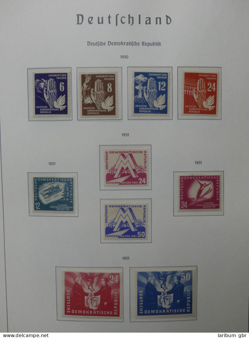 DDR Anfangs Mit Falz Später Postfrisch Im Leuchtturm Vordruck #LY987 - Sammlungen