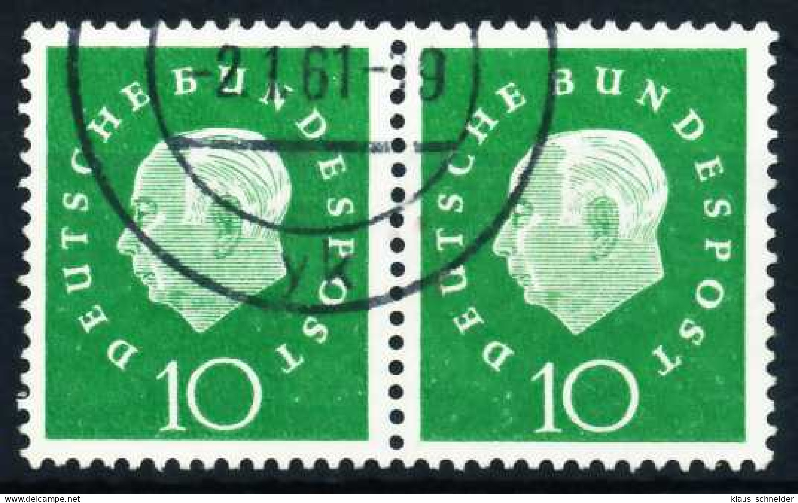 BRD DS HEUSS 3 Nr 303 Gestempelt WAAGR PAAR X3F2A2E - Used Stamps