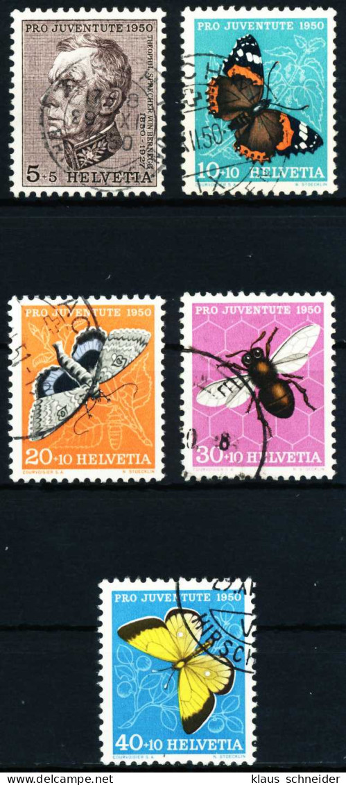 SCHWEIZ PRO JUVENTUTE Nr 550-554 Gestempelt X4C9A3E - Used Stamps